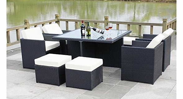  JT40s Rattan Garden Furniture Outdoor Patio Set With Glass Table... SUMMER SALE