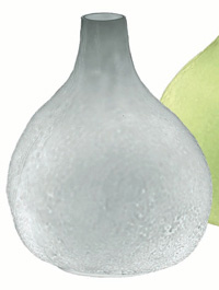 ALMA Light Lemon Modern Table Lamp Made From Textured White Glass