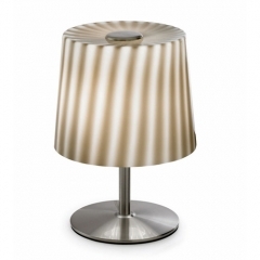 ALMA Light Lines Table Lamp with Glass Shade Small