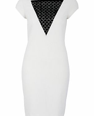 Almari Lace Pencil Dress, White