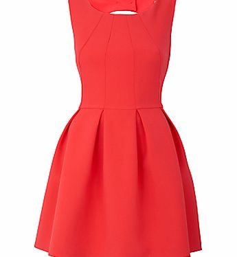 Almari Seam Bodice Dress, Coral