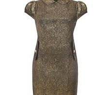 Almost Famous Gold jewelled necklace dress