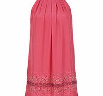 Almost Famous Pink bead-embellished sleeveless dress
