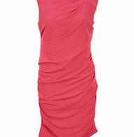 Almost Famous Pink ruched sleveless dress