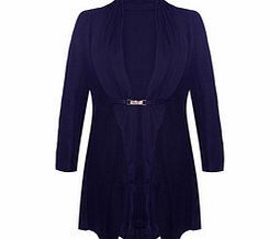 Almost Famous Purple belted fitted coat