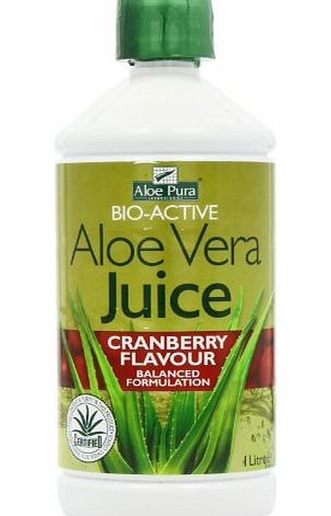 Cranberry Flavoured Aloe Vera Juice, 1 Liter