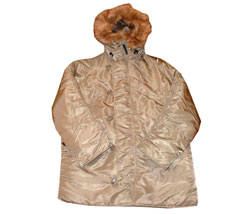 Alpha Industries Fur lined hooded parka jacket sand
