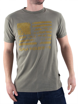 Alpha Industries Olive Flag T-Shirt
