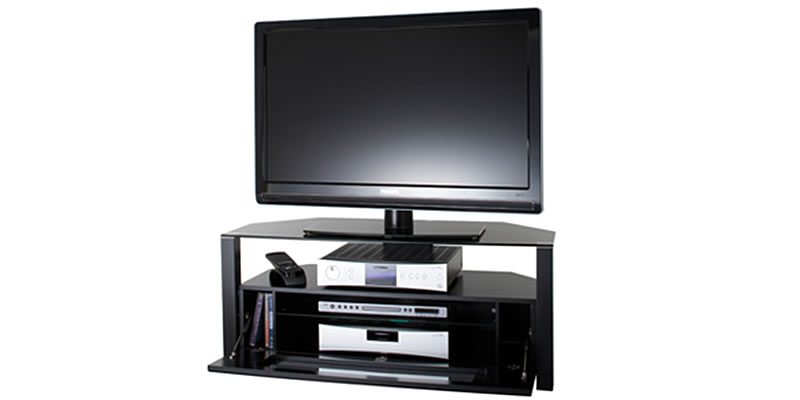 ABRD1100-BK Ambri Series TV Stand Up to