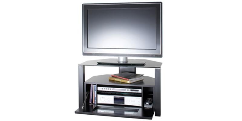 ABRD800-BLK Ambri Series TV Stand Up to