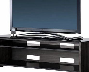 Alphason Black Real Wood Veneer TV Stand for screens up to 60 inch