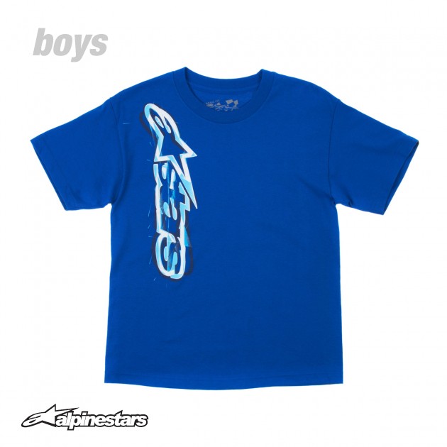 Boys Alpinestars Algorithm T-Shirt - Royal Blue