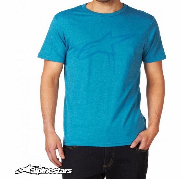 Mens Alpinestars Drip Dry Slim T-Shirt - Blue