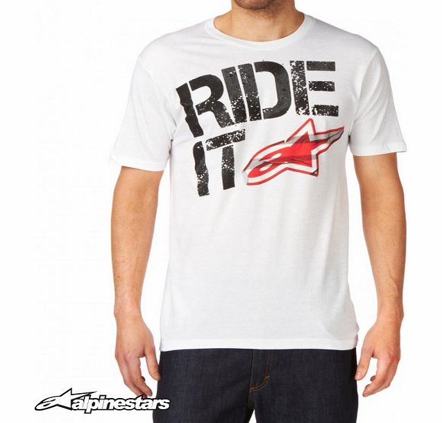 Mens Alpinestars Ride It Classic T-Shirt - White