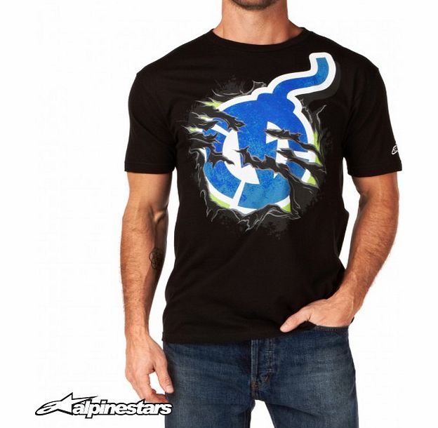 Alpinestars Mens Alpinestars Shredder T-Shirt - Black