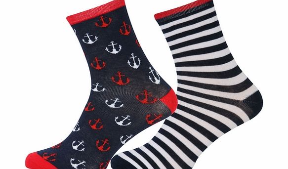 Women` Nautical Socks