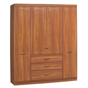 Canterbury 4 door wardrobe with 3 drawers