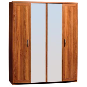 Dusk 4 door wardrobe with 2 mirror doors