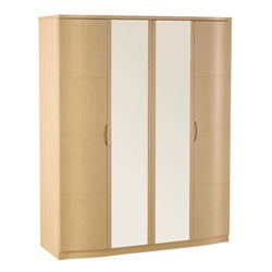 Synergy Large 4 Door Wardrobe with 2