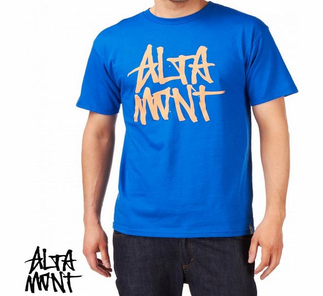Mens Altamont Stacked T-Shirt - Blue