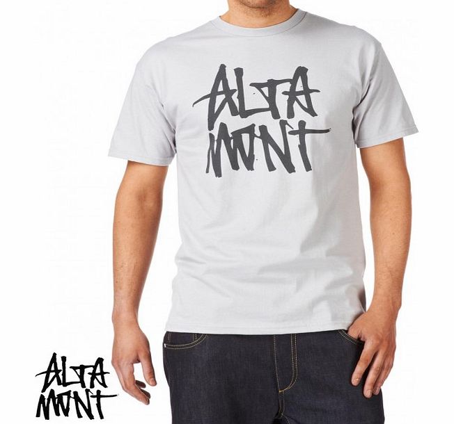 Mens Altamont Stacked T-Shirt - Silver