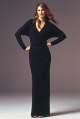 AMANDA WAKELEY long jersey wrap dress in standard or petite-fit