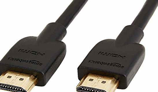 AmazonBasics High-Speed HDMI 2.0 Cable - 1.8m / 6 Feet (Latest Standard) Supports Ethernet, 3D, Audio Return