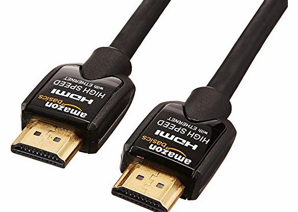 AmazonBasics High-Speed HDMI Cable 3 Feet / 0.9 meter Supports Ethernet, 3D, Audio Return