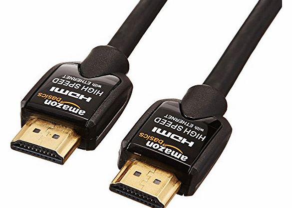 AmazonBasics High-Speed HDMI Cable 6.5 Feet / 2 meters Supports Ethernet, 3D, Audio Return
