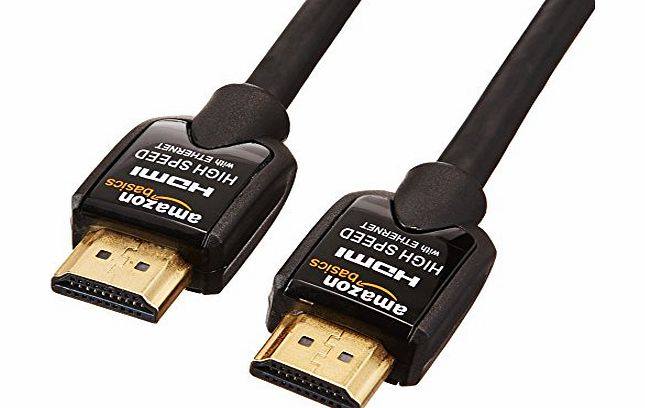 AmazonBasics High-Speed HDMI Cables *Pack of 2* of 3 Feet/0.9 meter - Supports Ethernet, 3D and Audio Return