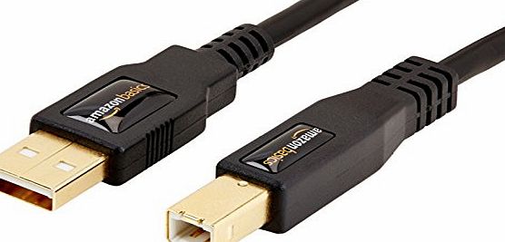 AmazonBasics USB 2.0 Cable - A-Male to B-Male - 6 Feet (1.8 Meters)