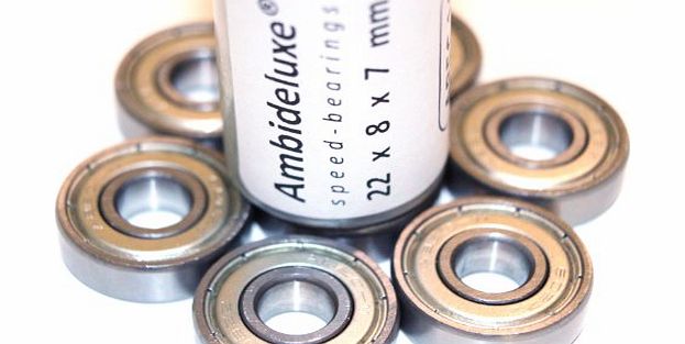 ABEC 7 bearings - Speed Bearings 8x 608 ZZ - Quality- Ball bearings for Inliner Inline Skates Skateboard Longboard Waveboard by Ambideluxe buy online shop - With satisfaction and money back guarantee!