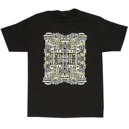 Ambiguous Type Set Black T-shirt
