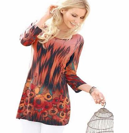 Ambria Printed Long Top