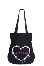 Boohoo Button Heart Detail Bag