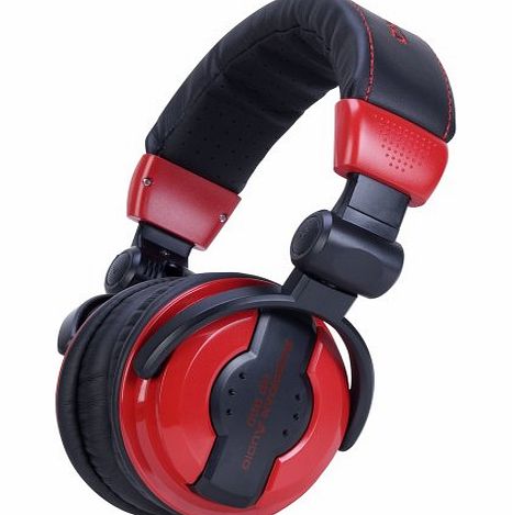 American Audio 64 Ohms Professional Foldable DJ Headphones - Red