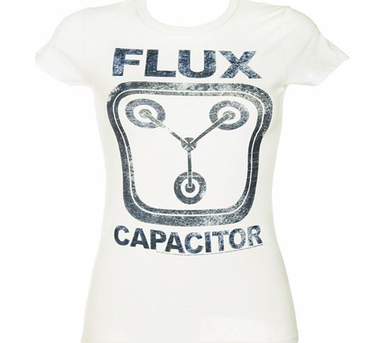 Ladies White Flux Capacitor Back To The Future