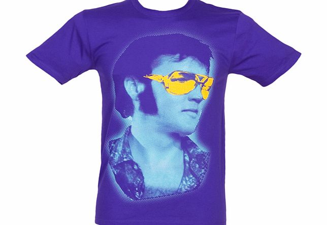 Mens Gold Sunglasses Elvis T-Shirt from