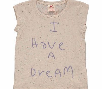 American Outfitters I Have A Dream Super Star T-shirt Heather white