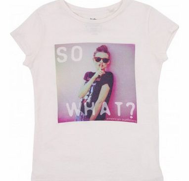American Outfitters So What? T-shirt Ecru `8 years
