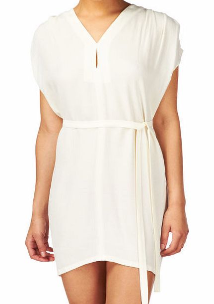 American Vintage Womens American Vintage Round Neck Dress - Cream