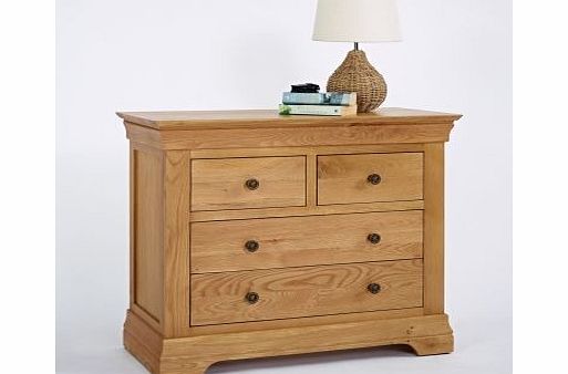 Ametis Normandy Oak 2 Over 2 Drawer Chest
