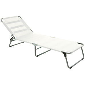 Amigo Sunlounger- White