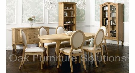 Oak 6 Seater Dining Table and 6 Amore Oak