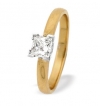 18 carat Gold Princess Cut Diamond Engagement Ring