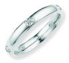 Ampalian Jewellery 18 carat White Gold 5 Diamond Wedding Ring