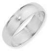 Ampalian Jewellery 18 ct. White Gold 6mm D-shaped Wedding Ring