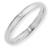 Ampalian Jewellery Platinum 3mm Court Shaped Wedding Ring