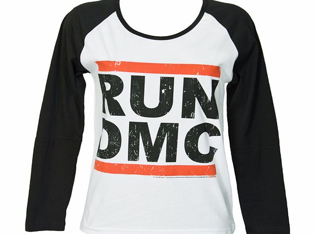 Amplified Clothing Ladies Run DMC Logo Baseball T-Shirt from