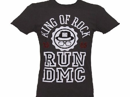 Mens Charcoal Run DMC King Of Rock T-Shirt